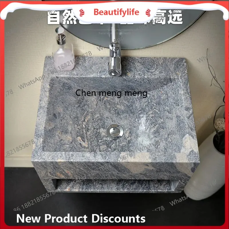 

B67 Wall-mounted washbasin bathroom household simple square wall-mounted washbasin small apartment mini