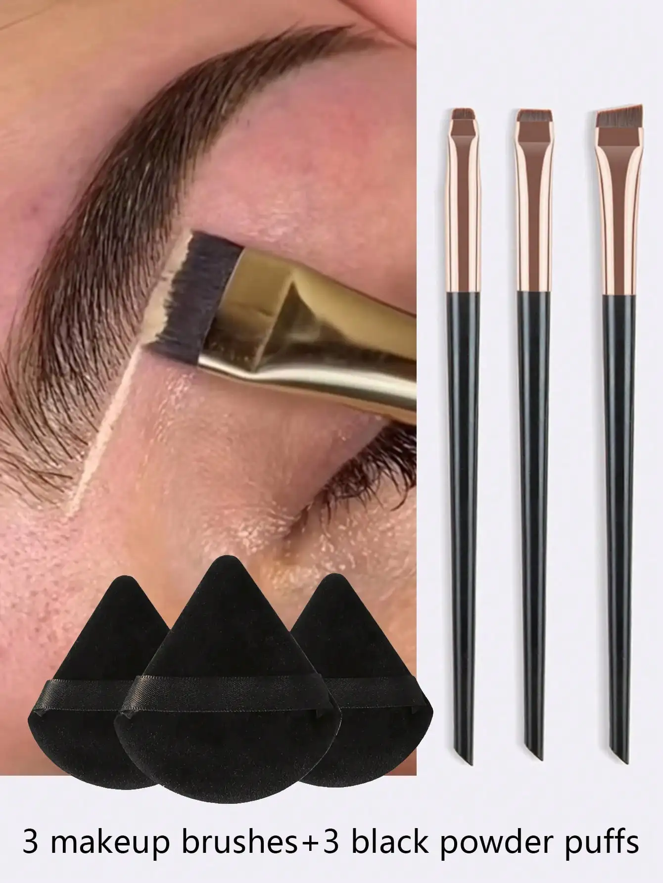 

This Black 2-In-1 Foundation And Contour Brush Is Very Practical. It Is Convenient To Carry For Students Going Back To School, Business Travelers Or Vacationers, Making It An Essential Item For Daily Makeup. It Is Also Suitable For Halloween And Christmas