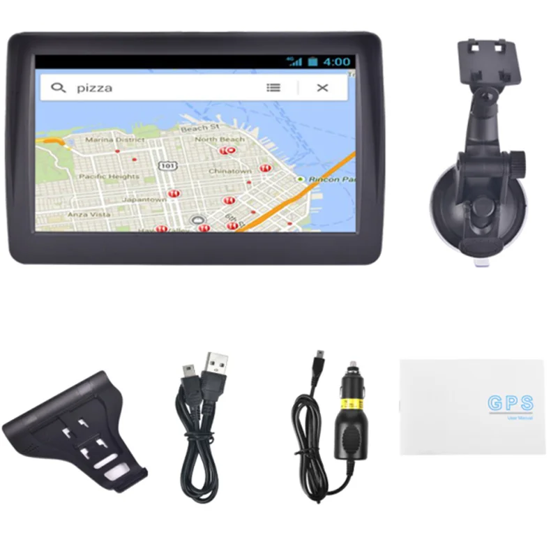 

7 Inch Car GPS Navigator 8GB Portable Lifetime Map Update Spoken Turn-To-Turn Navigation System