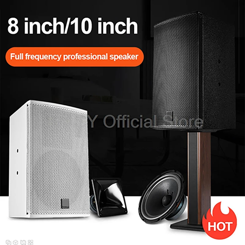 Altavoz de graves de alta potencia de 8/10 pulgadas, tarjeta KTV para el hogar, altavoz de frecuencia completa, barra de conferencias profesional para habitación privada, Audio de 150/200W