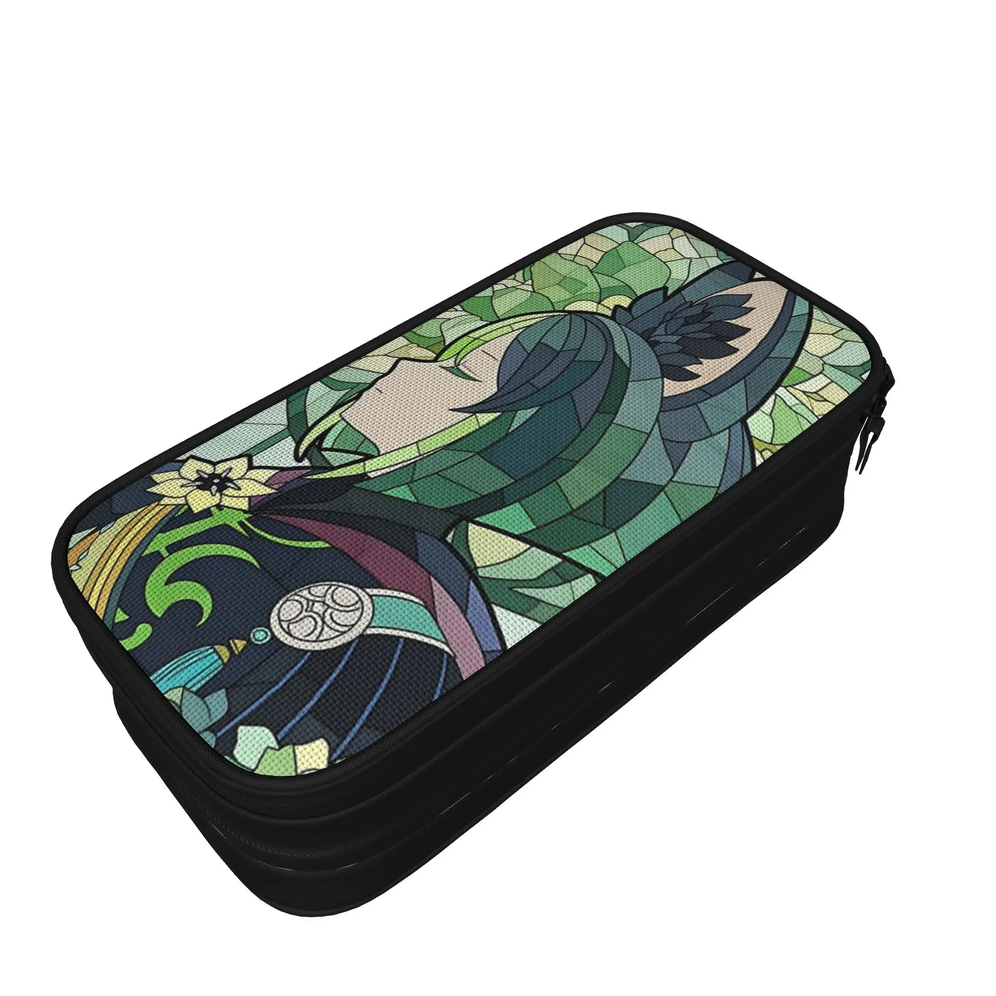 Stained Glass Tighnari Genshin Impact Pencil Cases Pen Holder Pen Bag Girls Boys Big Capacity School Supplies Pencilcases