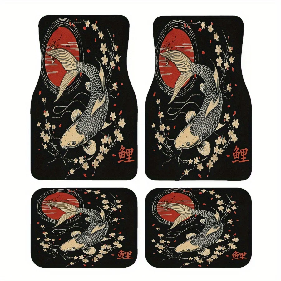 Popular Custom Car Floor Mats Set Of Four, Customizable With Text/Images/Logos, Full Body Printed Car Protector Pads, Thickened
