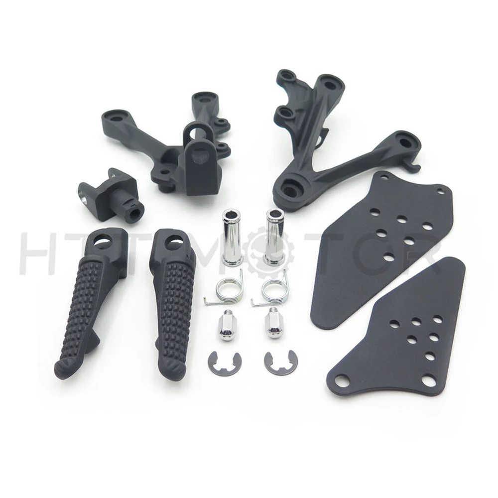 Rider Footrests & Foot Pegs Brackets for Kawasaki Ninja ZX6R 2009 2010 2011 Aftermarket Motorcycle Accessories and Parts Front