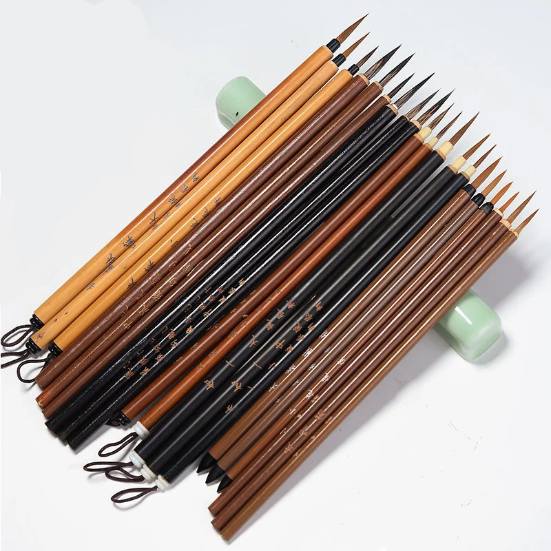 3pcs/set Chinese Painting Line Fine Paint Brush Chinese Calligraphy Brush Pen Paint Brush Art Stationary Oil Painting Brush