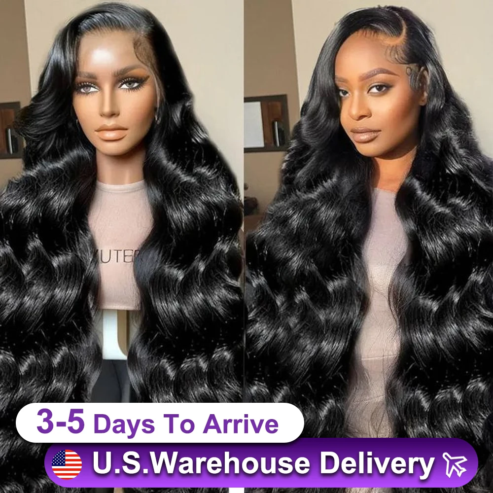 36 Inch Body Wave Human Hair Wigs 210 Density Body Wigs Human Hair 13X4 Hd Transparent Lace Front Human Hair Wigs For Women