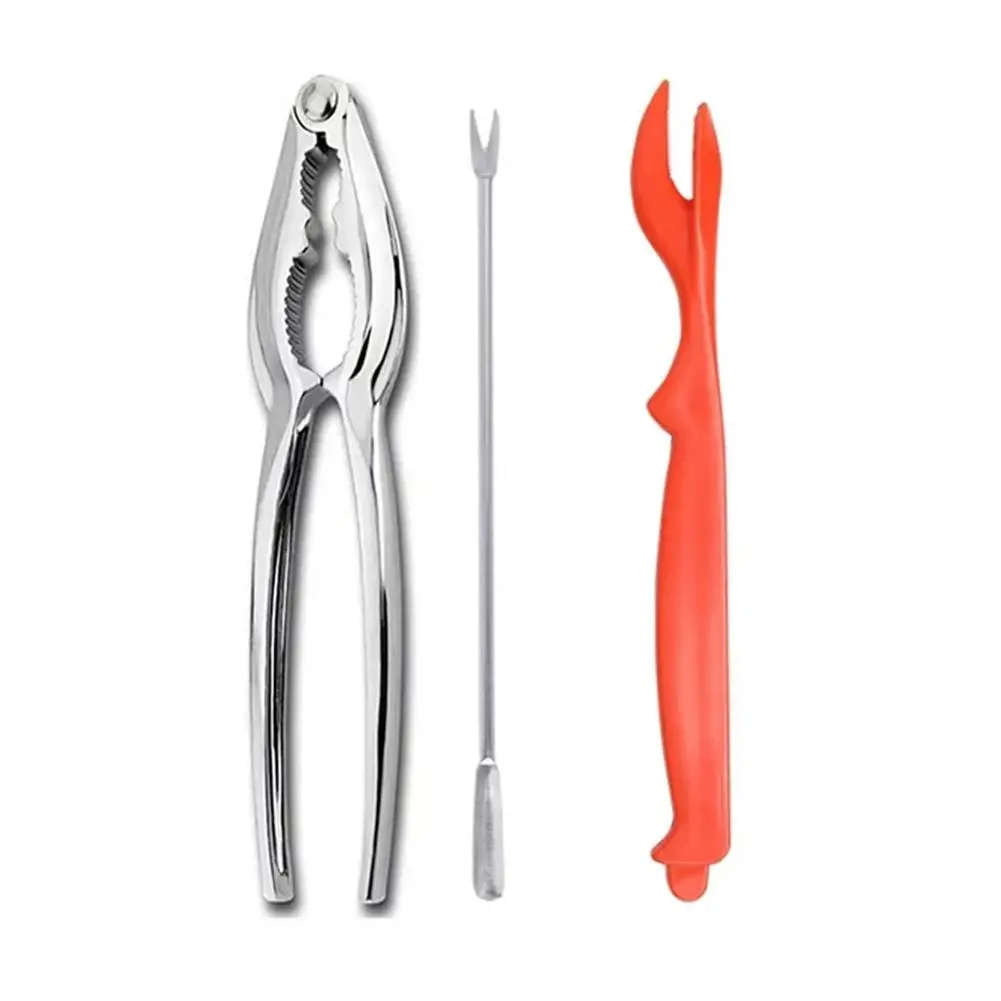 

3Pcs/set Seafood Tools Set Lobster Cracker Forks Nut Cracker Shell Claw Lobster Shellers Crab Leg Cracker Kitchen Tools