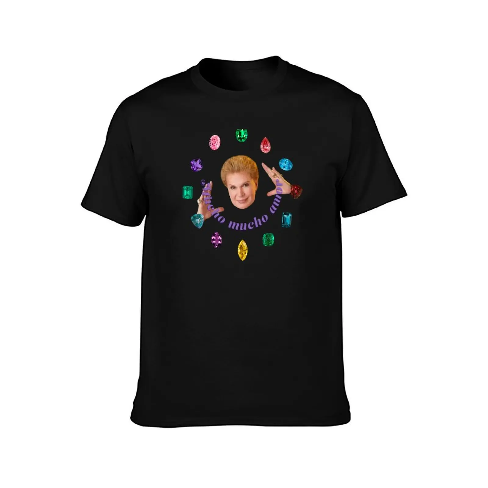 Mucho mucho amor /// Walter Mercado T-Shirt tops shirts graphic Men's cotton t-shirt