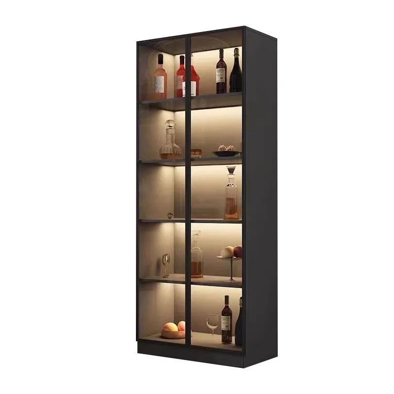 Portable Bar Cabinet Luxury Modern Home Elegant Vintage Wine Stands Nordic Decoration High End Furniture Vitrine Accessories