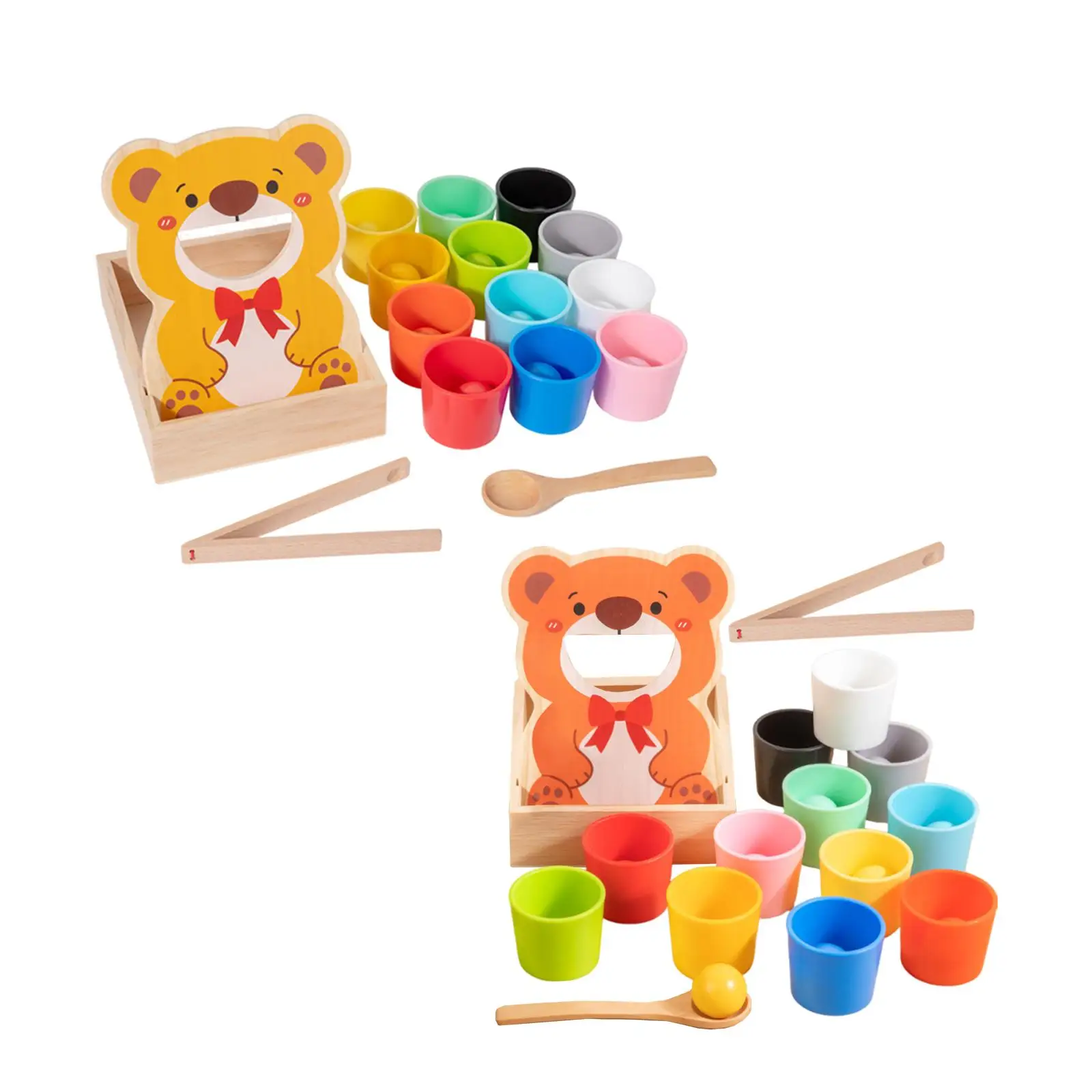 Fingir jogo de alimentação interativo brinquedo de alimentação animal de madeira para crianças conjunto de cozinha educacional e melhoria de habilidades