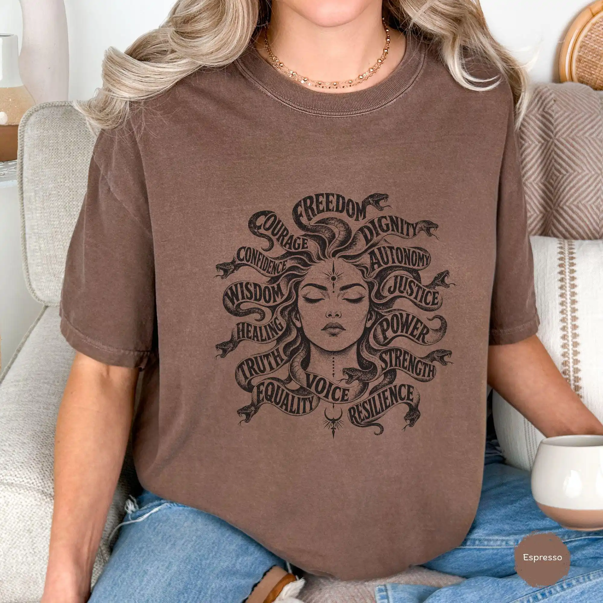 Medusa Mythical Shirt, Greek Mythology Feminist Gift, Empowerment Protest Activist Graphic Tee, Freedom Statement Sweatshirt