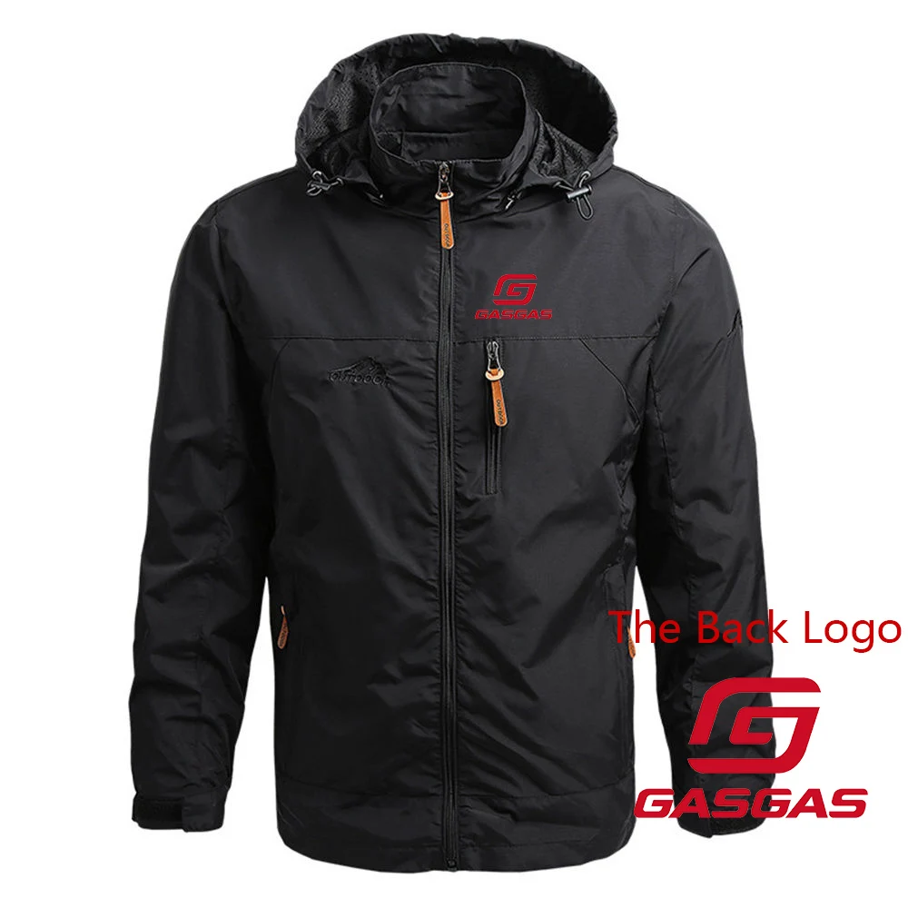 Motorcycle GasGas 2025 new men's fashion zipper coat hip-hop spring and autumn fitness running sportswear leisure sports coat