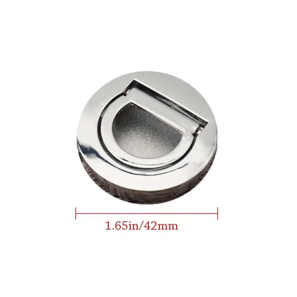 Maniglie per porte moderne in acciaio inossidabile Flip Manopola per porta rotonda Maniglia Hardware Maniglie per cassetti da incasso