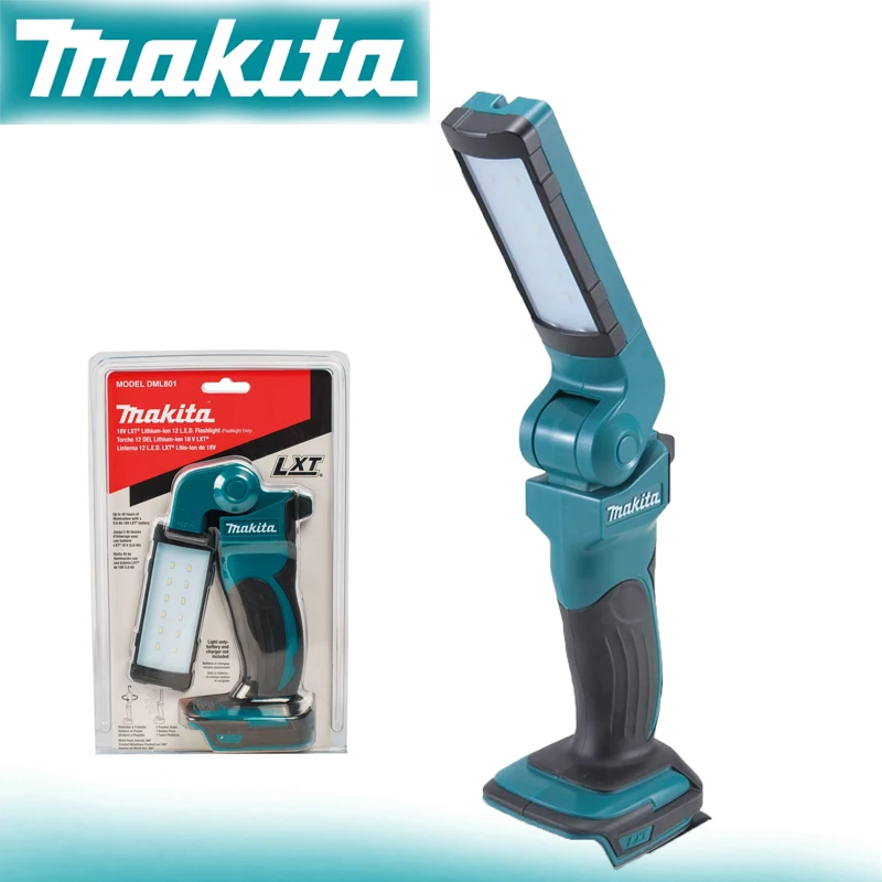 

Makita DML801 18V Indoor Outdoor Work Lights Rechargeable Ultra Bright Lights LXT Lithium-Ion Cordless 12 LED Flashlight Only