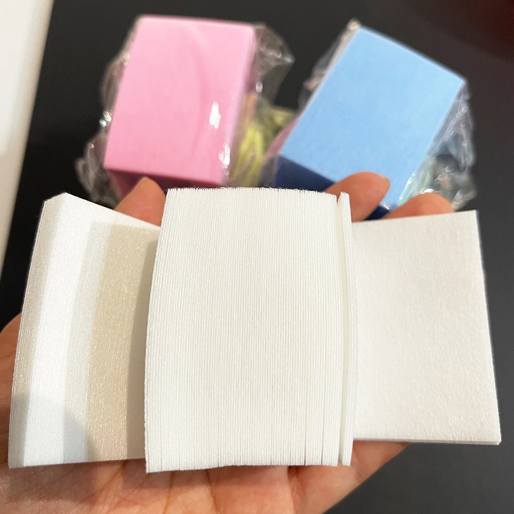 100 Stück 5 Farben fusselfreie Nageltücher aus Baumwolle, Vliesstoff, weich, für UV-Gel-Nagellackentfernungstücher, Papierpads, DIY-Nagelkunst-Reinigungswerkzeuge