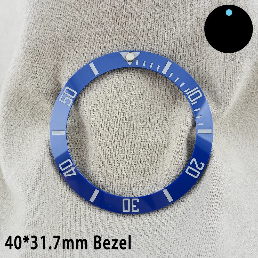 ForgeLink 40mm Lünetteneinlagen GMT Uhrenlünette 40mm * 31,7mm Keramik-Lünetteneinlage Passend für 42mm bis 44mm Taucheruhrengehäuse Uhrenring – Detail 3