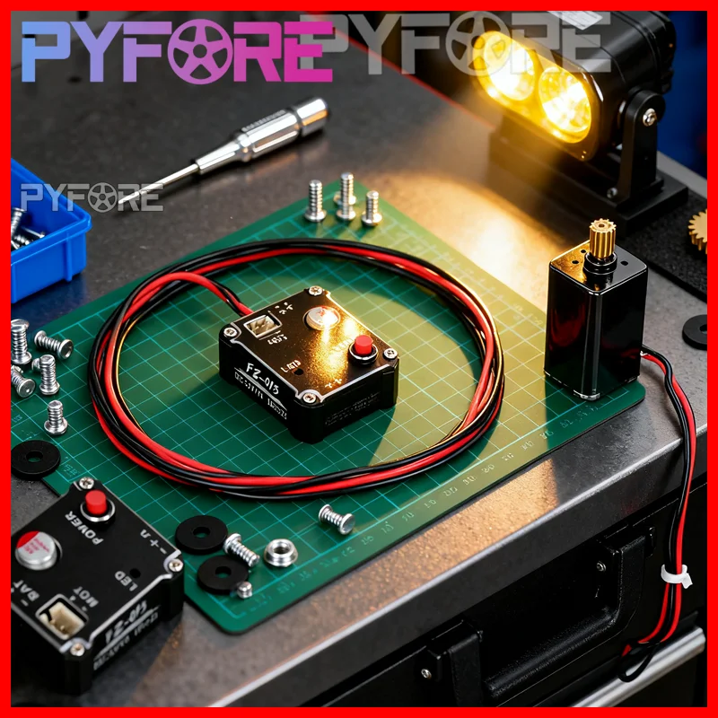 

PYFORE 1/18/ 1/24 SCX24 Trx4m FMS 180 Brushed Motor 15A FZ-015 ESC Modification and Upgrade Accessories