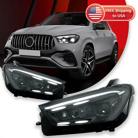 TYPY Car Lights For Benz GLE W167 Headlight 2020-2024 LED Projetor head Lamp Daytime Running Light Automotive Accessories
