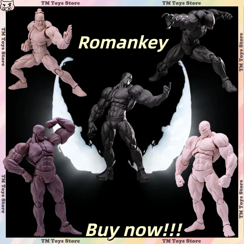 

Romankey 1/12 Big Guy WF2025 UMS003 Мужской корпус Аниме Фигурка Черный Желтый Белый Кожа ПВХ Статуя Коллекция Модель Игрушка в подарок В НАЛИЧИИ
