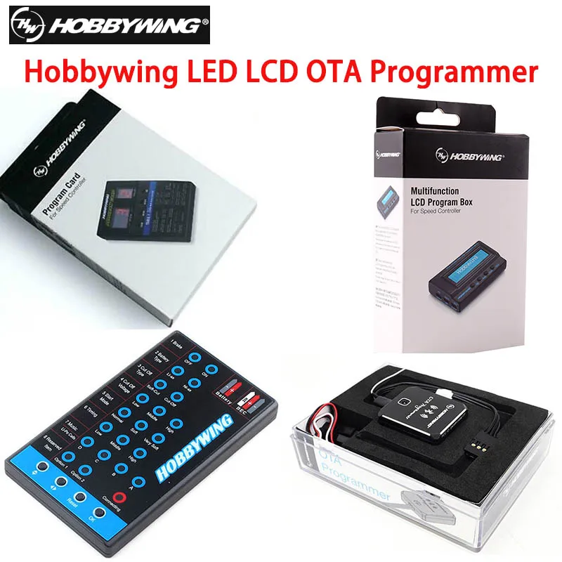 Hobbywing LED LCD OTA Programmer for Platinum XeRun EzRun Seaking Pro ESC Programming