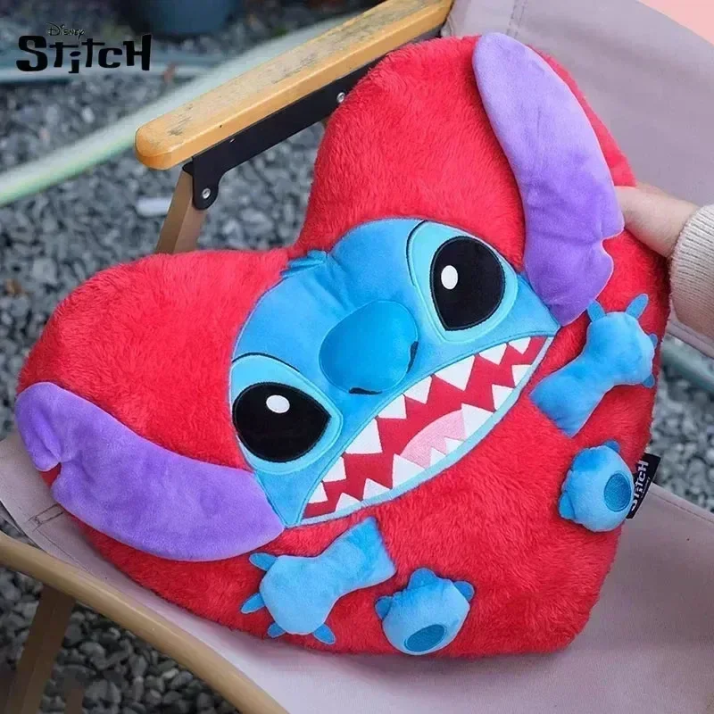 

Disney Stitch Love Plush Pillow Valentine's Day Giftsoft Cartoon Peripheral Trendy Home Cushions Lumbar Pillow Kawaii Romantic