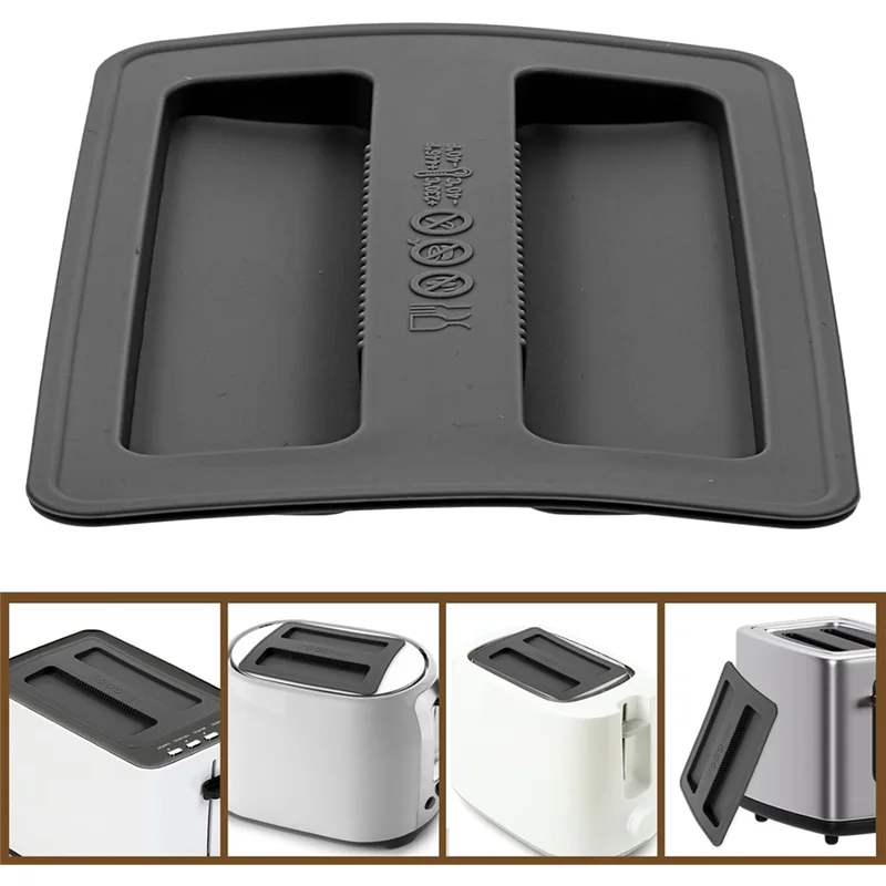 A05G-เครื่องปิ้งขนมปังฝุ่นครอบคลุม 2Pcsซิลิโคนสําหรับเครื่องปิ้งขนมปังขนมปังเครื่องฝาปิดกันฝุ่นขนมปังMakerอุปกรณ์เสริม