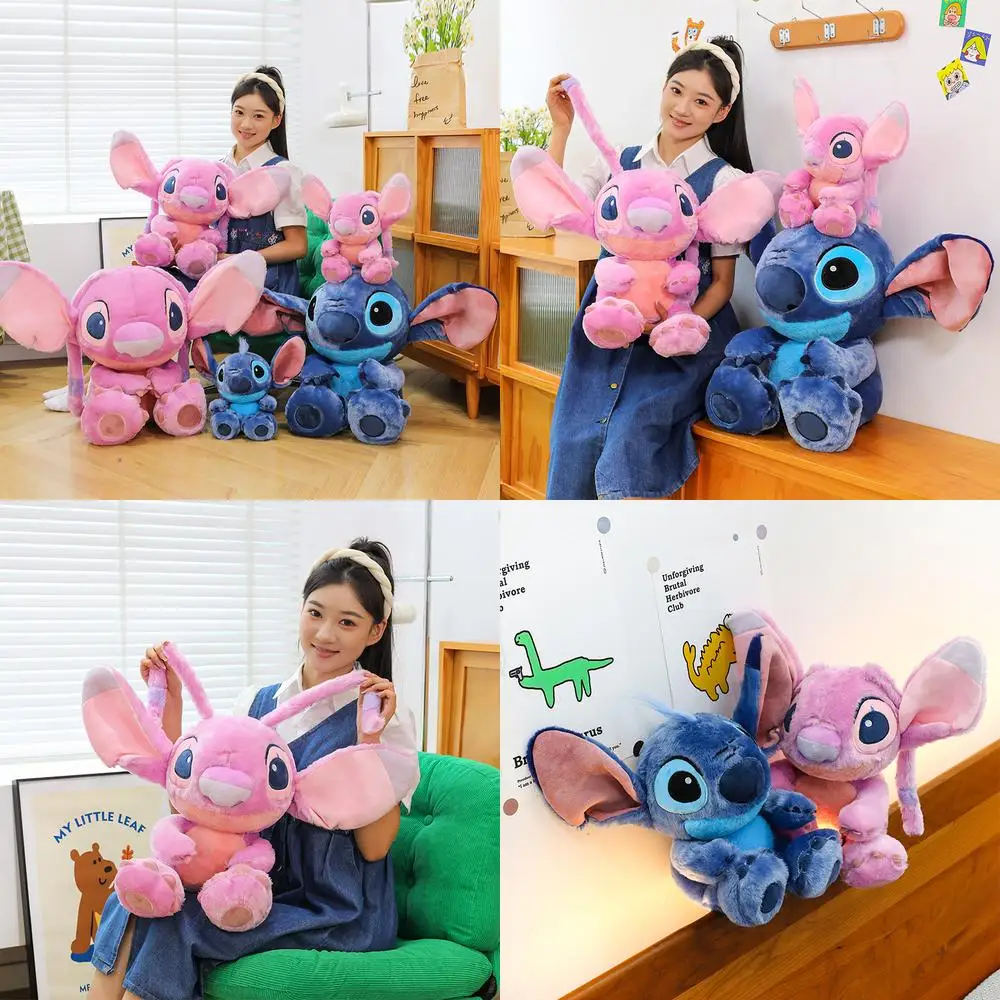 

Kawaii плюшевая игрушка, стежка, сидящая мягкая кукла с большой ногой, милая плюшевая кукла для детей, подарок на день рождения, мягкая приятная подушка Pal Perfect