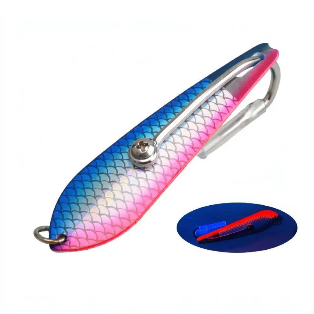 For Teaser Angle Metal Spoon Lure Deep Sea Trolling Bait Saltwater Fishing Accessory Stainless Steel Hook Predator
