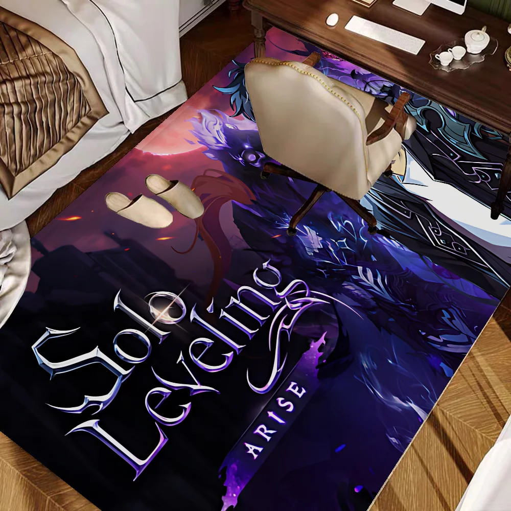 

Fashion Solo Leveling Door Mat Washable Non-Slip Living Room Sofa Chairs Area Mat Kitchen Bedside Area Rugs