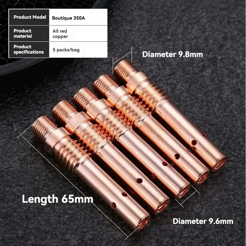 

5pcs 350A TIG Gas Electric Integrated Cable Connector Front Connection Power Cable Adapter for TIG Welding Torch