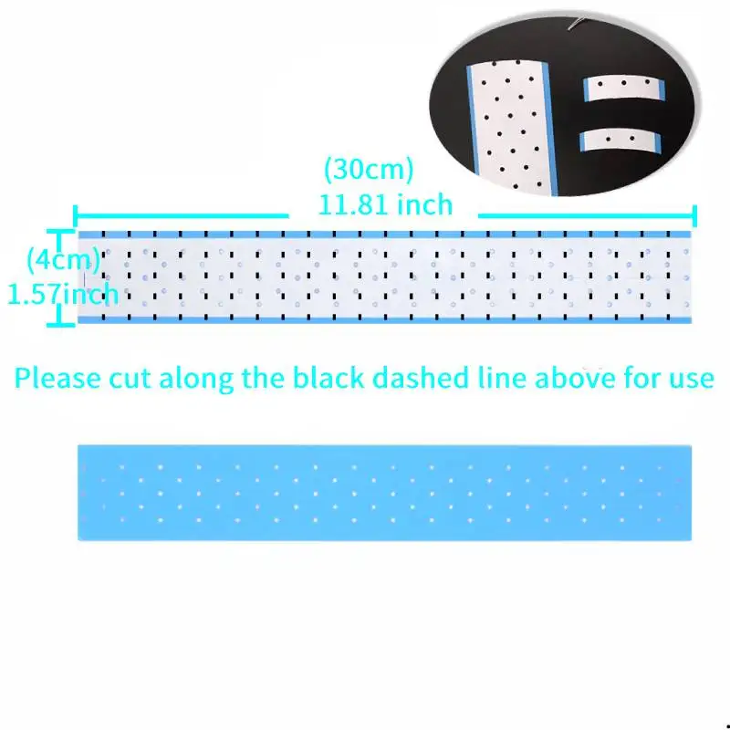 Long Lasting Wig Double Sided Tape Blue Perforated Adhesive Strips for Men Toupee Women Lace Wig Hair Replacement System
