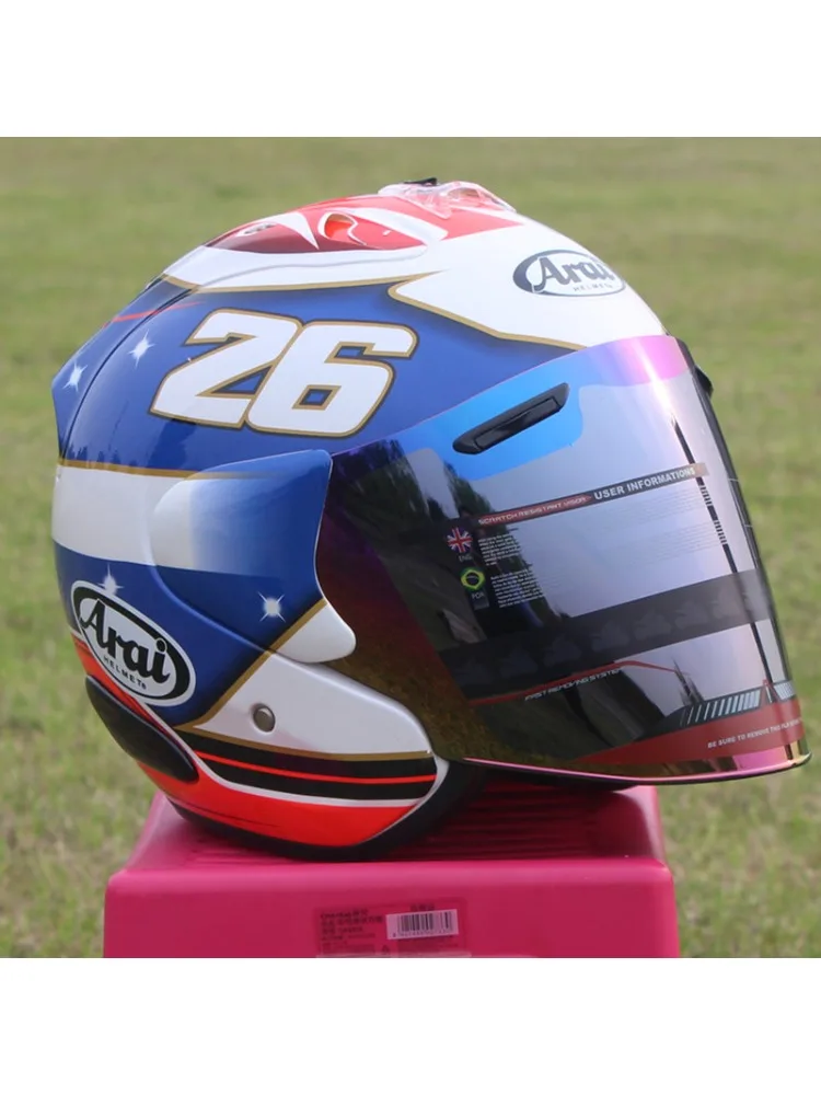 AliExpress ARAI Motorcycle Helmet Open Face 3/4 Helmet SZ-Ram 3 General No.26 Cycling Dirt Racing Motorcycle Kart Protective Helmet Capacete