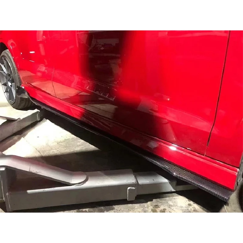 Hot Selling Blade Style Carbon Fiber Side Skirts Universal Fit 3 Series Sedan Exterior Modification Accessories