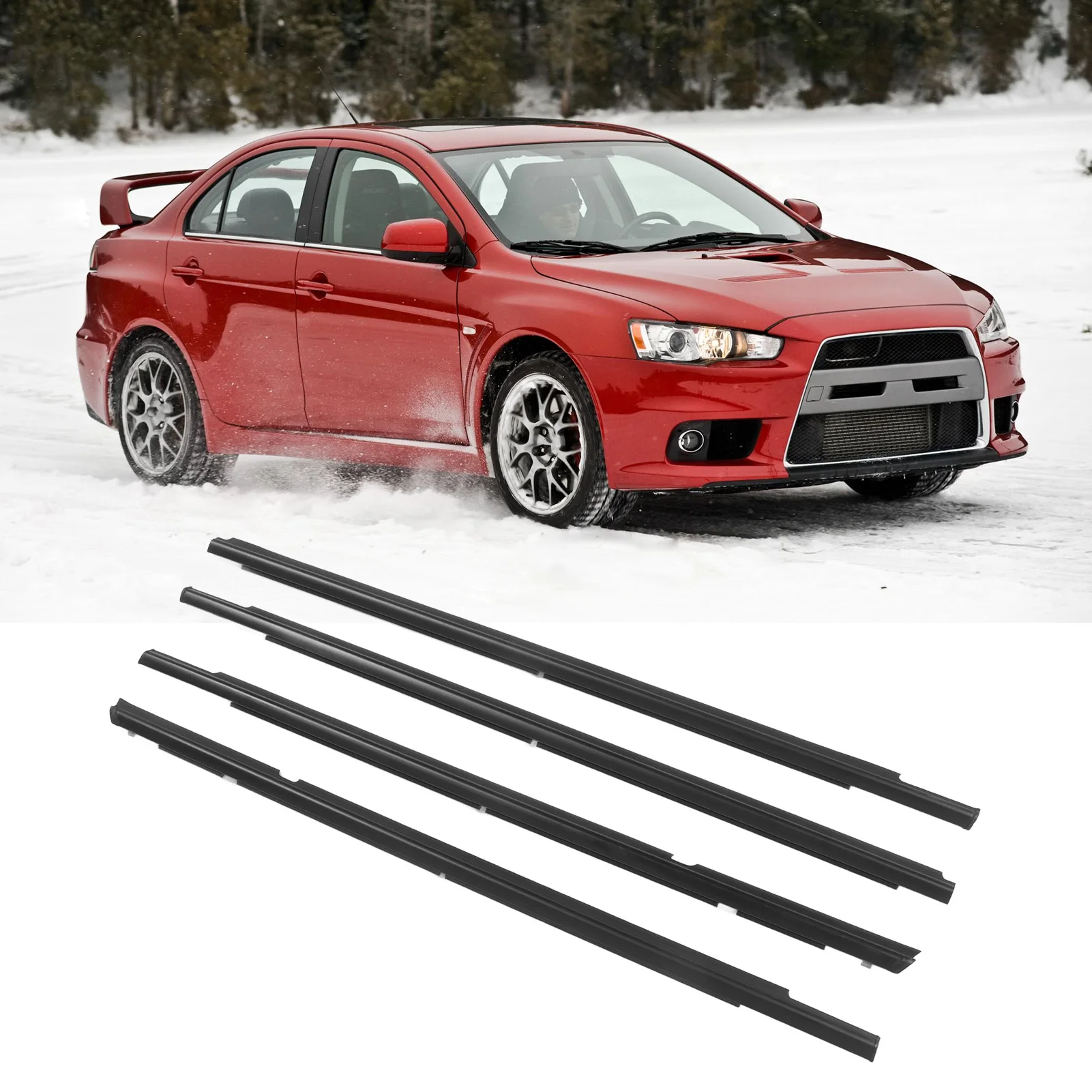 

5727A006 Уплотнительный ремень для наружного окна, водонепроницаемая накладка на переднюю и заднюю дверь, изолируют шум для Lancer 2008-2017