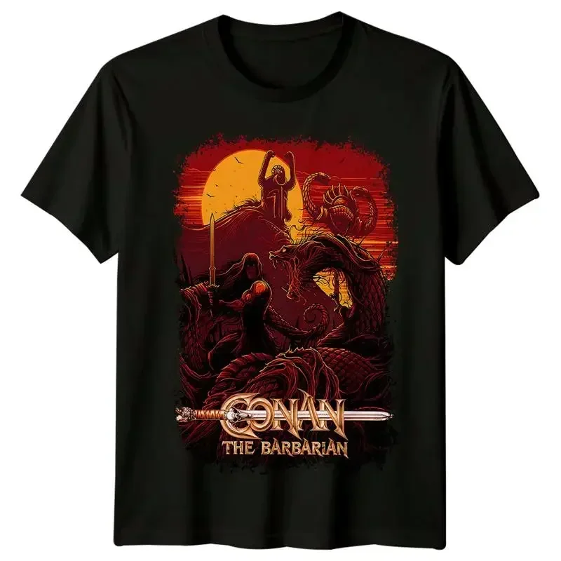 Conan the Barbarian (1983) Movie Poster Inspired T-Shirt Retro 80s Tee Unisex