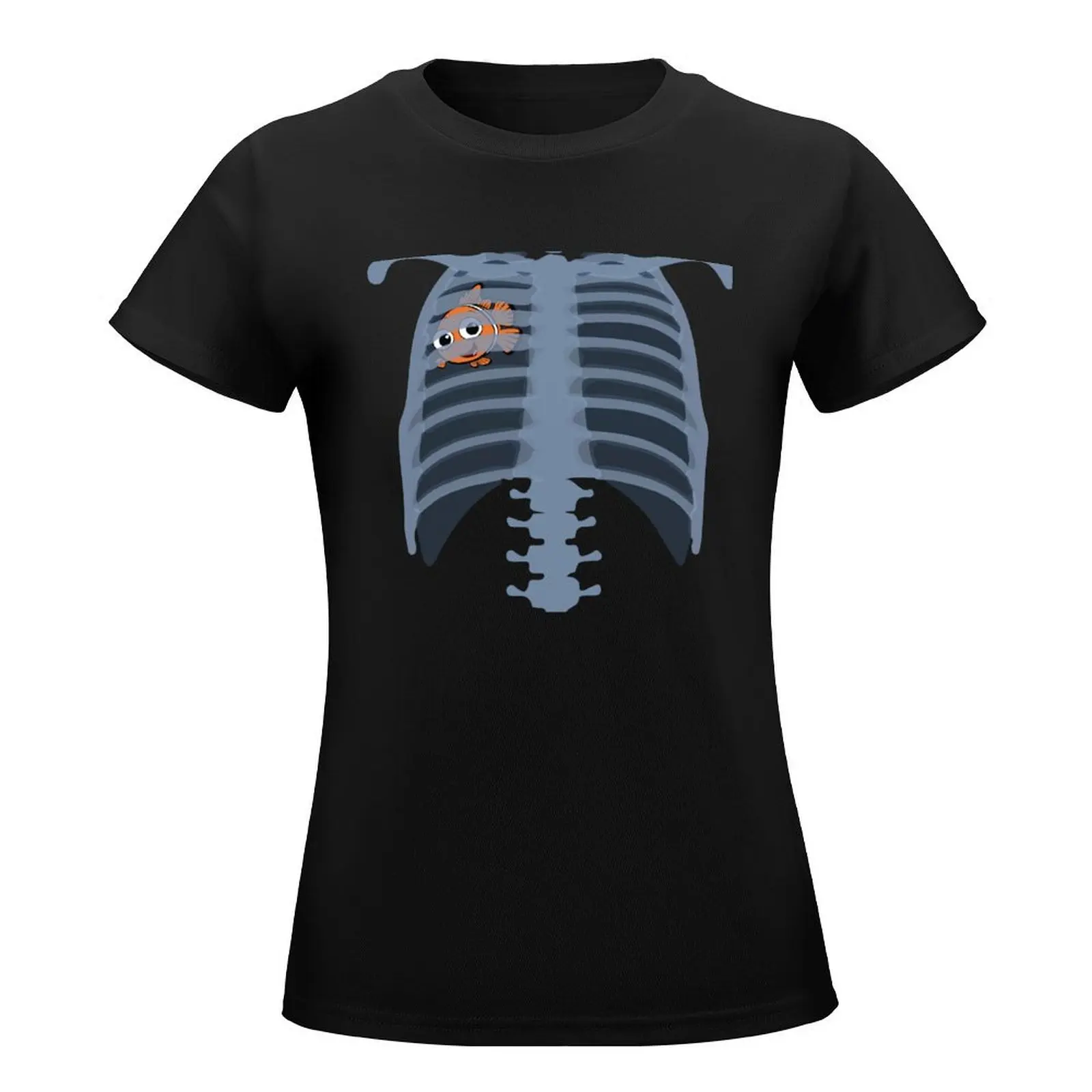 Nemo Thorax (Pneumothorax) T-Shirt summer top blacks plain t shirts for Women