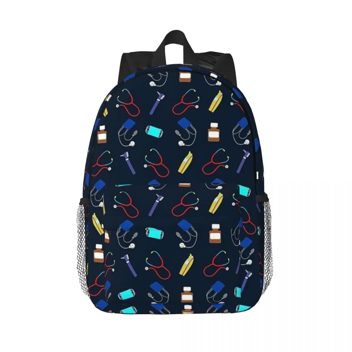 Medical Equipment Pattern 1 Backpacks Teenager Bookbag Cartoon Children School Bags Laptop Rucksack Shoulder Bag Large Capacity