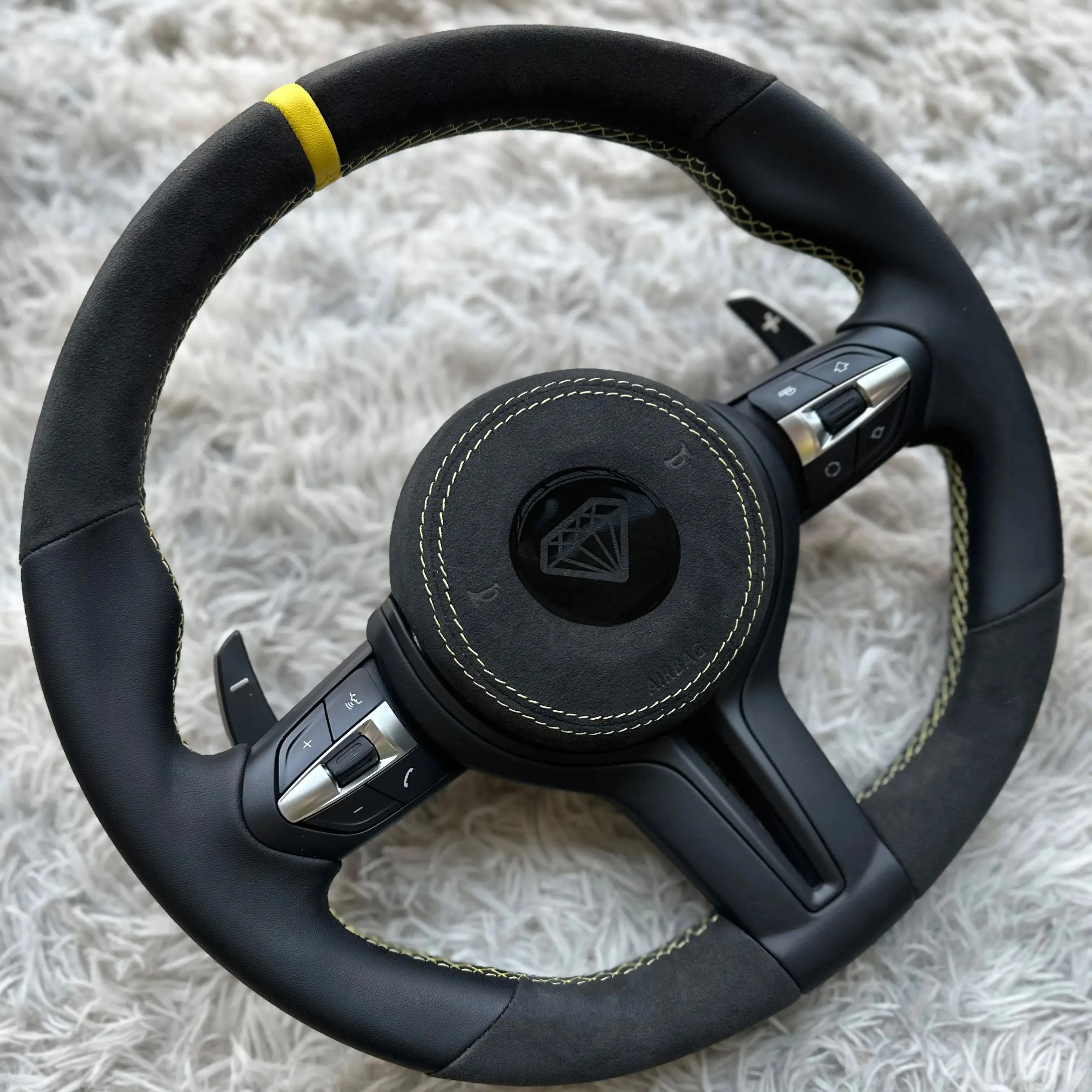 M Sport Steering Wheel for bmw e60 E46 E90 E38 E39 X5 E70 E81 E83 X1 E84 E87 E82 E92 E93 M3 3 series carbon fiber steering wheel