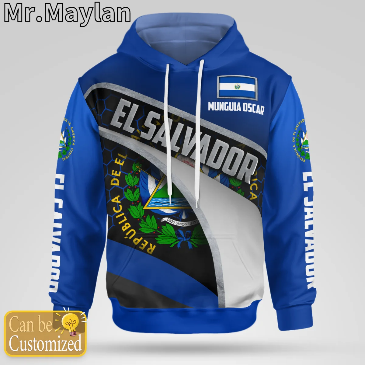 PERSONALIZED EL SALVADOR Country Flag 3D Unisex Hoodie Men/Women Sweatshirt Streetwear Zip Pullover Casual Jacket Tracksuits K11