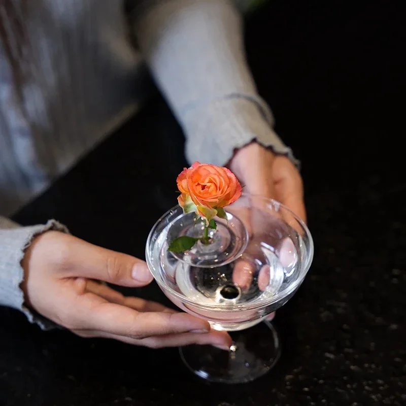 5/10pcs Hydroponic Floating Floral Holder Floating Flower Stem Holder Transparent Stem Display Arranger Organizer Tool