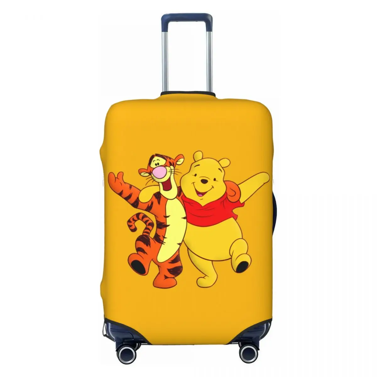 

Winnie The Pooh Travel Luggage Cover Dust Proof Cartoon Bear Suitcase Cover Protector Fit 18-32 Inch