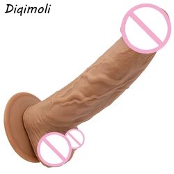 Huge Realistic Dildos Soft Skin Feeling Phallus Anal Plug Safe Penis Big Dick with Suction Cup Sex Toys for Women Masturbation