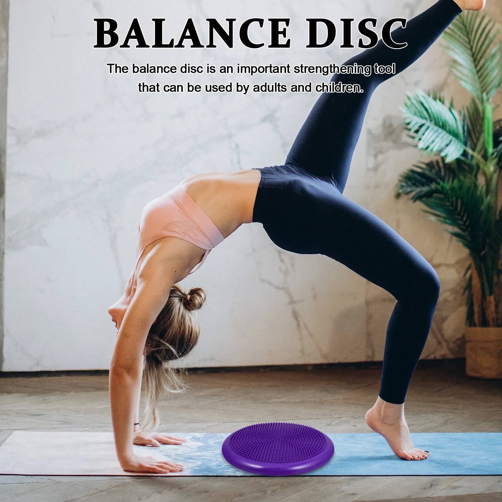 Balance Cushion Disc - Inflated Balance Cushion Stability Disc 13In