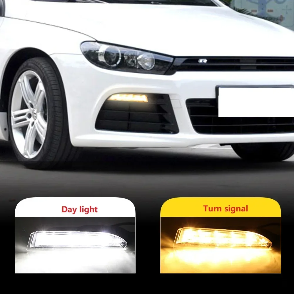 

A Pair LED Turn Signal Light Lamp Day Light for Volkswagen VW Scirocco 2009 2010 2011 2012 2013 2014 Auto Parts