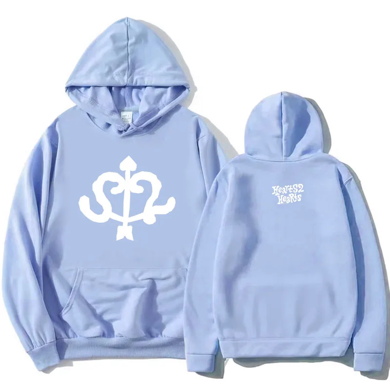

Толстовки с рисунком Hearts2Hearts Focus EP, зимние теплые женские и мужские толстовки с длинными рукавами, модные корейские пуловеры с полосками для девочек, толстовка