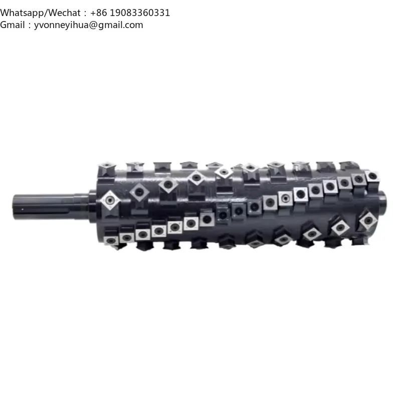 Carpentry Woodwork Thicknesser Planer Machinery Parts Spiral Cutterhead Roller Woodworking Customized Helical Cutter Head