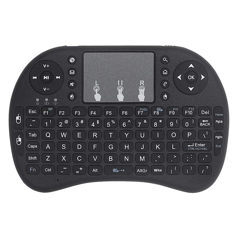 I8 2.4G Mini Wireless Keyboard Classic Black Air Mouse Remote Control Touchpad for Android TV Box PC Smart TV 2026 NEW