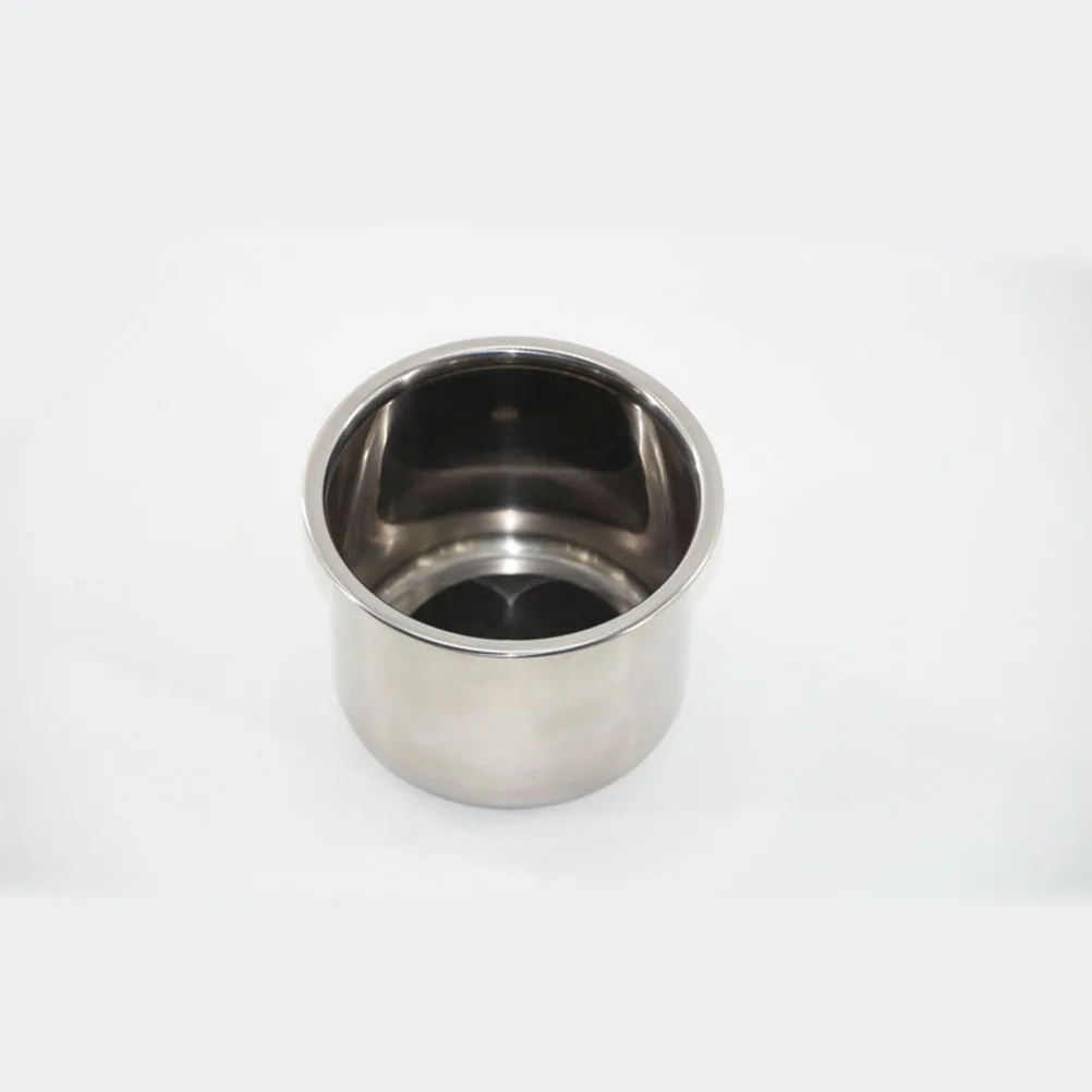 

2Pcs Car Cup Holder Stainless Steel Marine Support for Boat Drink Bottle Mount Camper Trailer RV Water Beverage Storage Solution
