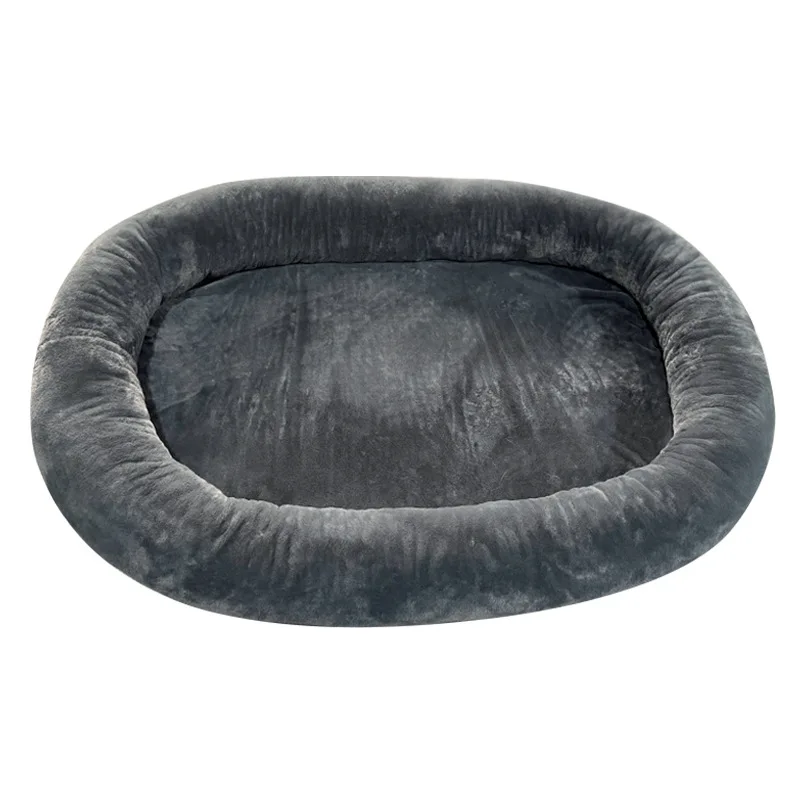 Dog bed for humans Short plush for large people, dog bed Adult kennel Removable pet nest