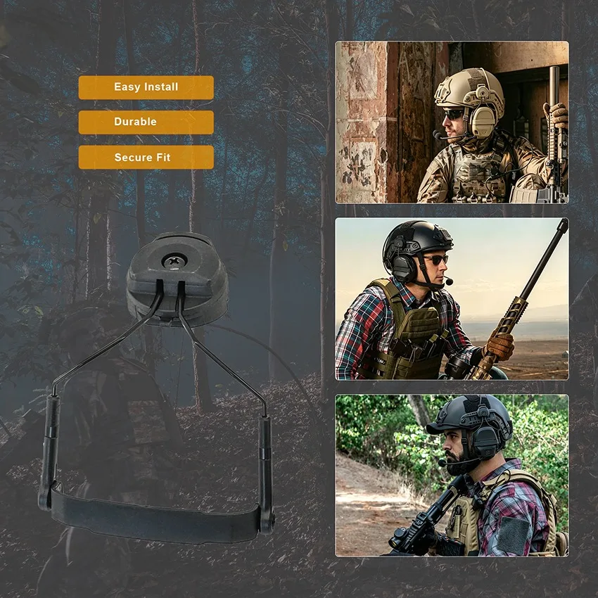 TAC-SKY Hearing Protection Headset Accessories, for ARC Rail Helmets, Compatible with AMP Tactical Headsets
