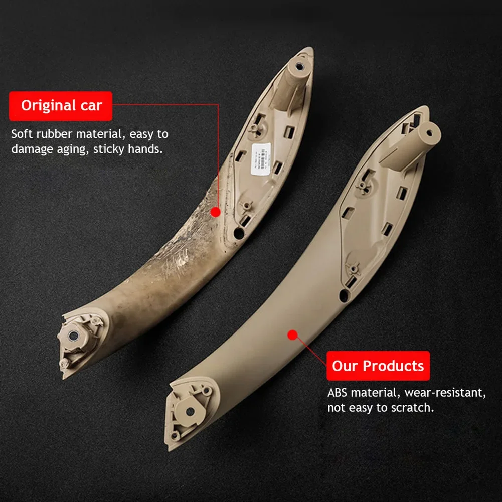 مقبض سحب الباب الداخلي داخل اللوحة مع غطاء الكسوة ملحقات السيارة لسيارات BMW 3 Series F30 F80 F31 F32 F33 F34 F35 F36 2013-18 #4